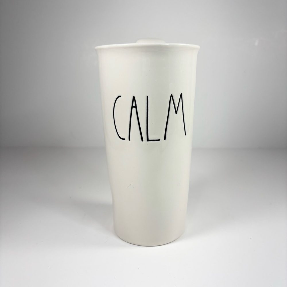 Rae Dunn Artisan Collection Ceramic‎ Base Travel Mug Calm